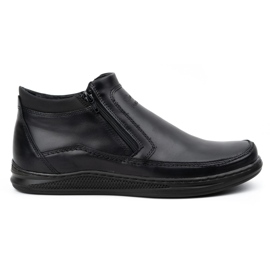 Polbut Black men's winter boots K30