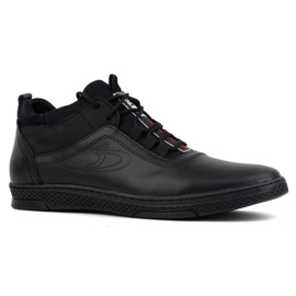 Polbut Men's winter shoes K27F black fleece Polbut Men's winter shoes K27F black fleece