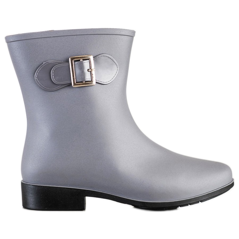 SHELOVET Gray Galoshes With A Buckle grey