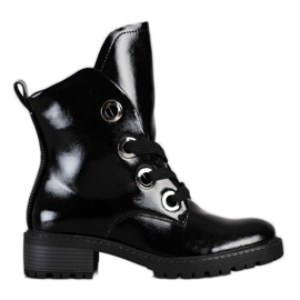 VINCEZA lace-up boots black VINCEZA lace-up boots black