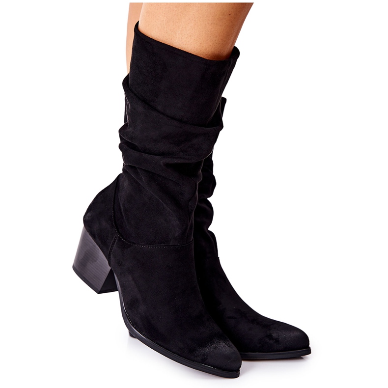 Vinceza Women's Suede Black Ranafast boots