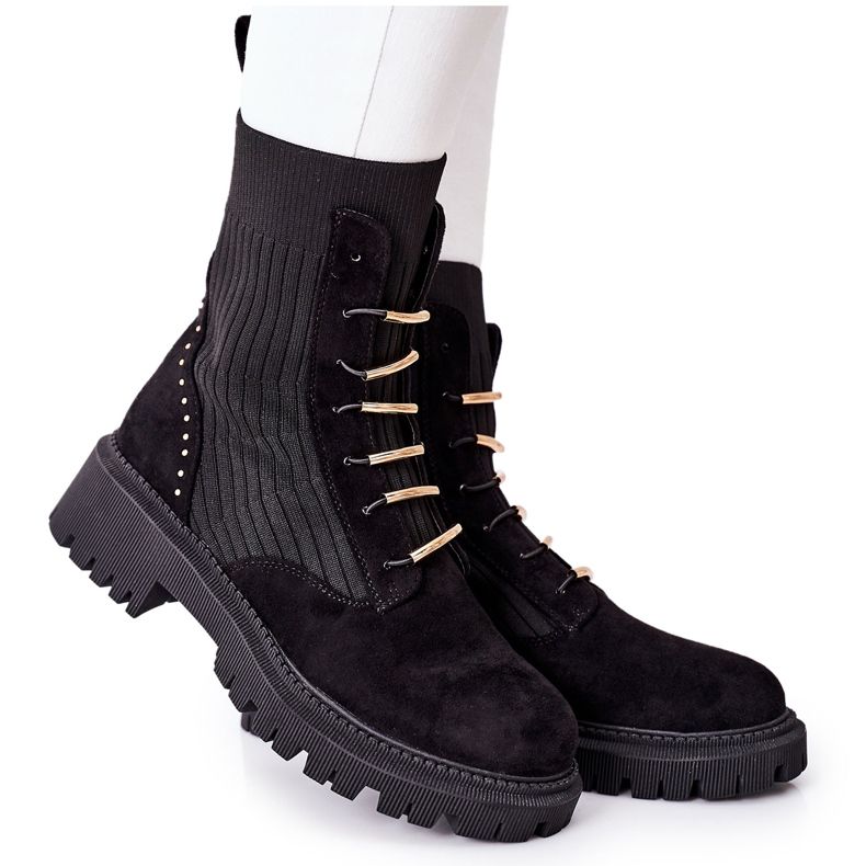 PM1 Women's Boots Workers Slip Black Maxine