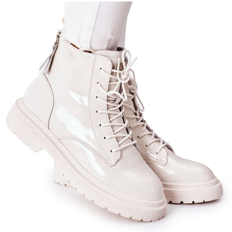 Women's Leather Boots GOE II2N4013 White