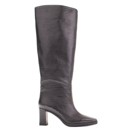 Marco Shoes Heeled boots for a wide calf black Marco Shoes Heeled boots for a wide calf black