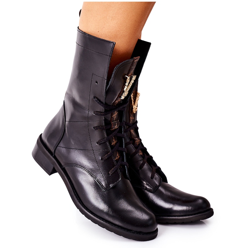 Women's Leather Boots Nicole Black 2581/001 Women's Leather Boots Nicole Black 2581/001