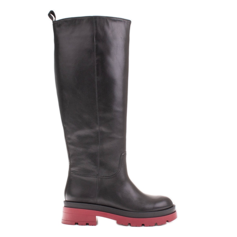 Marco Shoes Trapper boots with a wider upper black