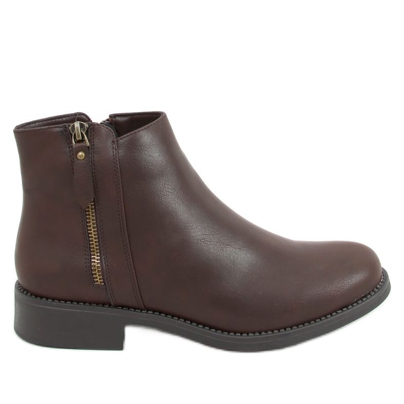 Brown Chelsea boots for women MM-830 Brown Brown Chelsea boots for women MM-830 Brown