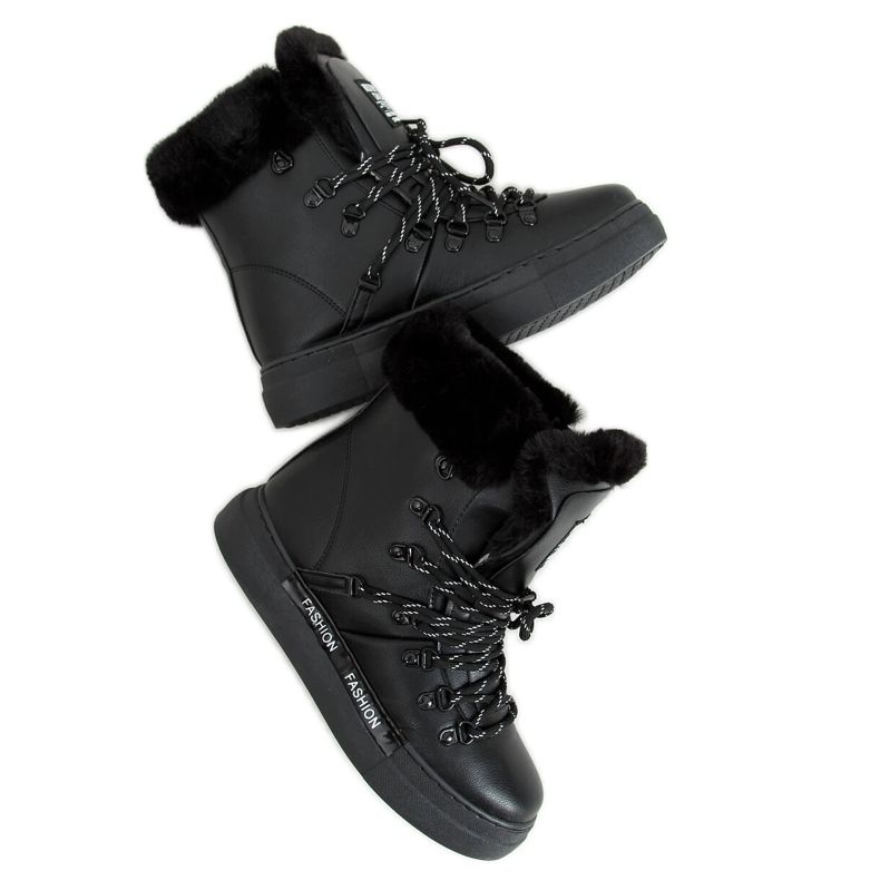 Black women's snow boots 2C9XX835-5 Black