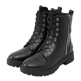 Black military boots Xj-63 Black