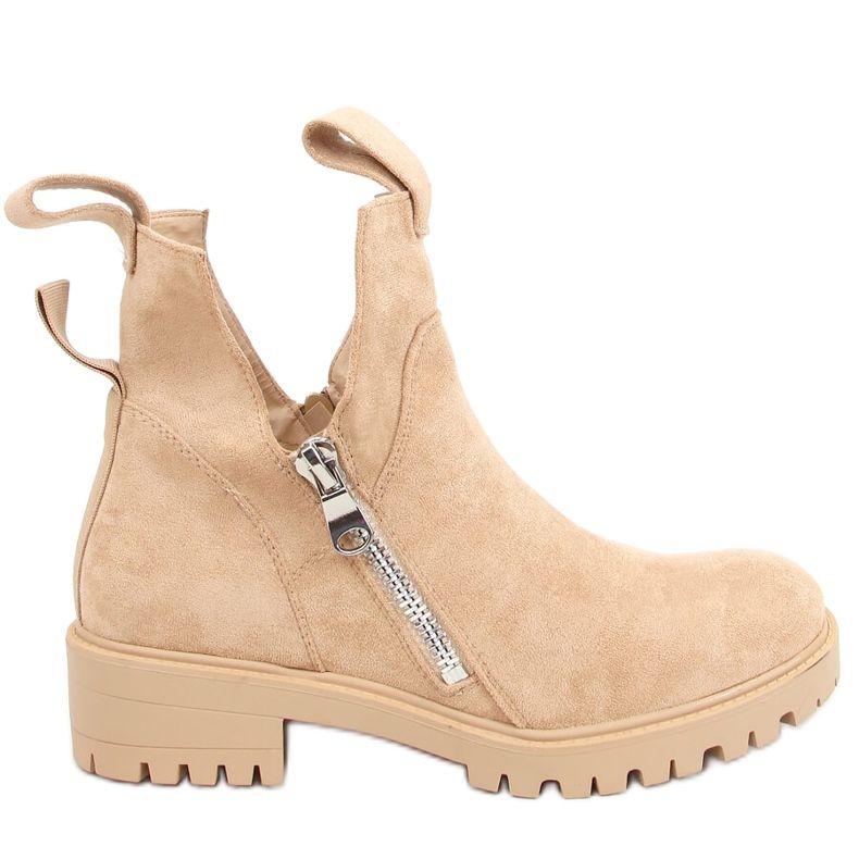 Cut out boots in beige SP150 Beige