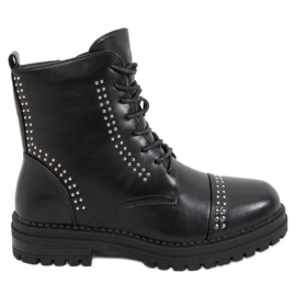 Black military boots 8356-PA Black