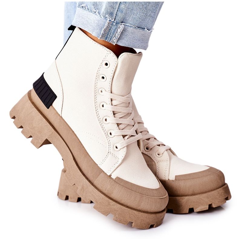 PS1 Women's Ankle boots Beige Any One