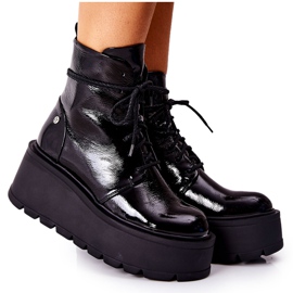 Leather Boots Maciejka Black 05294-20 / 00-6 Leather Boots Maciejka Black 05294-20 / 00-6