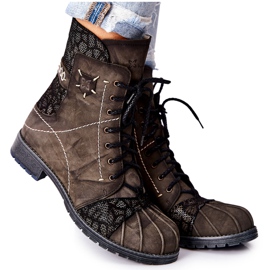 Women's Warm Leather Boots Maciejka Olive 03961-24 green Women's Warm Leather Boots Maciejka Olive 03961-24 green