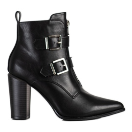 Stylish Boots In Spitz VINCEZA black