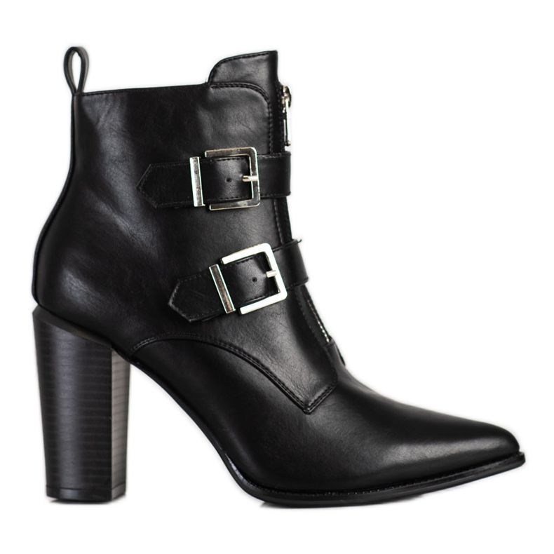 Stylish Boots In Spitz VINCEZA black