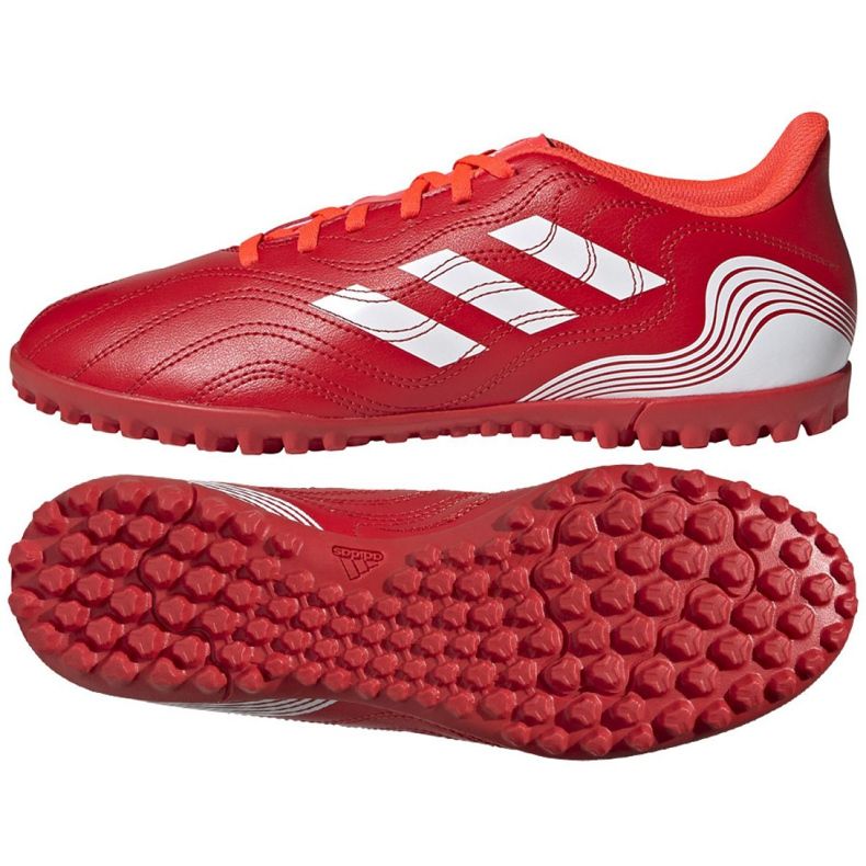 Adidas Copa Sense.4 Tf M FY6179 football boots red oranges and reds