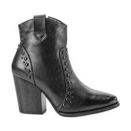 Black ankle boots on the Mero post