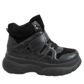 High-soled shoes KL-771 Black