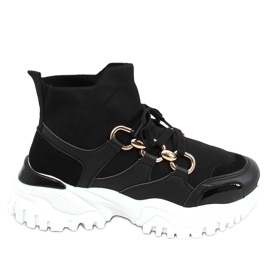 Black 85-736 Black socks sports shoes