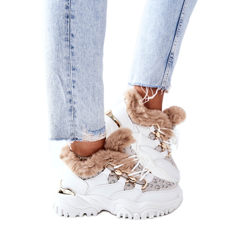 Women's Sports Insulated Shoes White Heart Beats