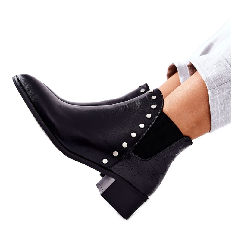 PG1 Women's Booties Jodhpur boots Black Barretos