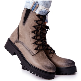 Boots Workers Warmed Sergio Leone Gray TR756 grey