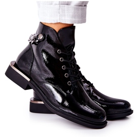 Lacquered Warm Boots Sergio Leone Black BT405 Lacquered Warm Boots Sergio Leone Black BT405