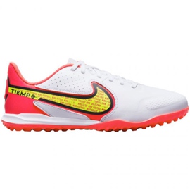 Nike Tiempo Legend 9 Academy Tf Jr DA1328 176 soccer shoes white white Nike Tiempo Legend 9 Academy Tf Jr DA1328 176 soccer shoes white white