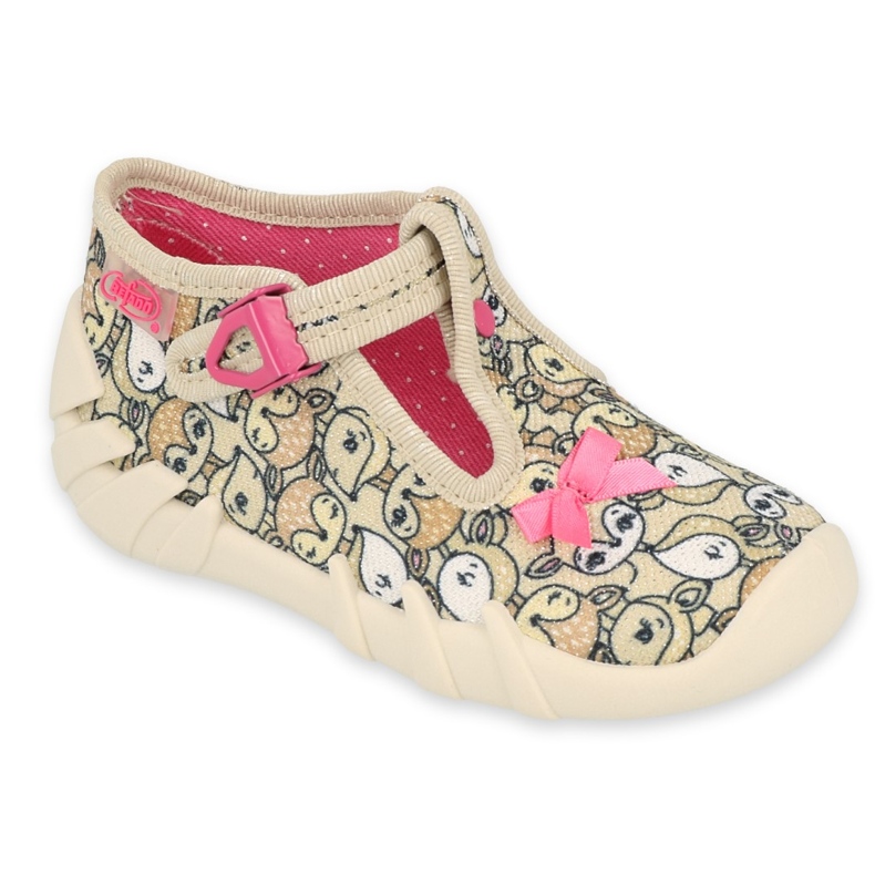Befado children's shoes 110P437 beige brown pink Befado children's shoes 110P437 beige brown pink