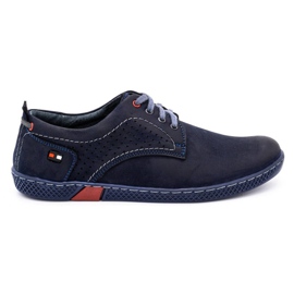 Antex Men's casual shoes 302 navy blue