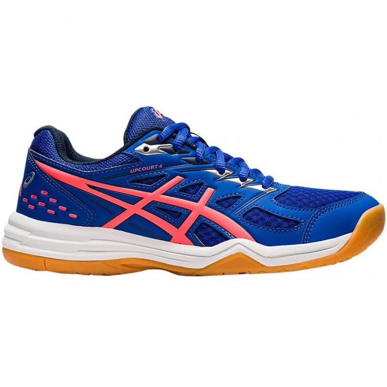 Asics Upcourt 4 W 1072A055 412 volleyball shoes blue, pink blue
