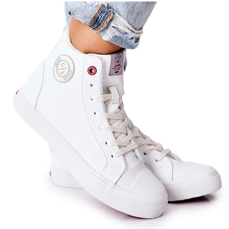 Women's Sneakers Cross Jeans High White II2R4010C
