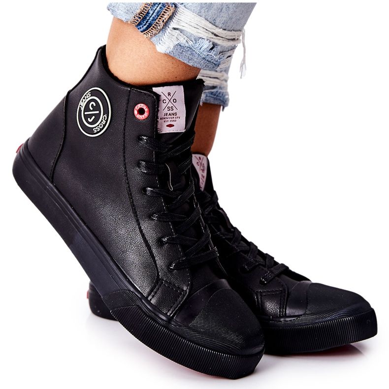 Women's Insulated Sneakers Cross Jeans High Black II2R4009C