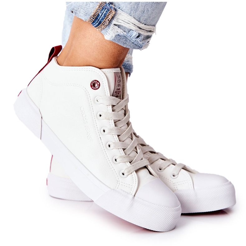 Women's High Sneakers Cross Jeans II2R4033C White Women's High Sneakers Cross Jeans II2R4033C White