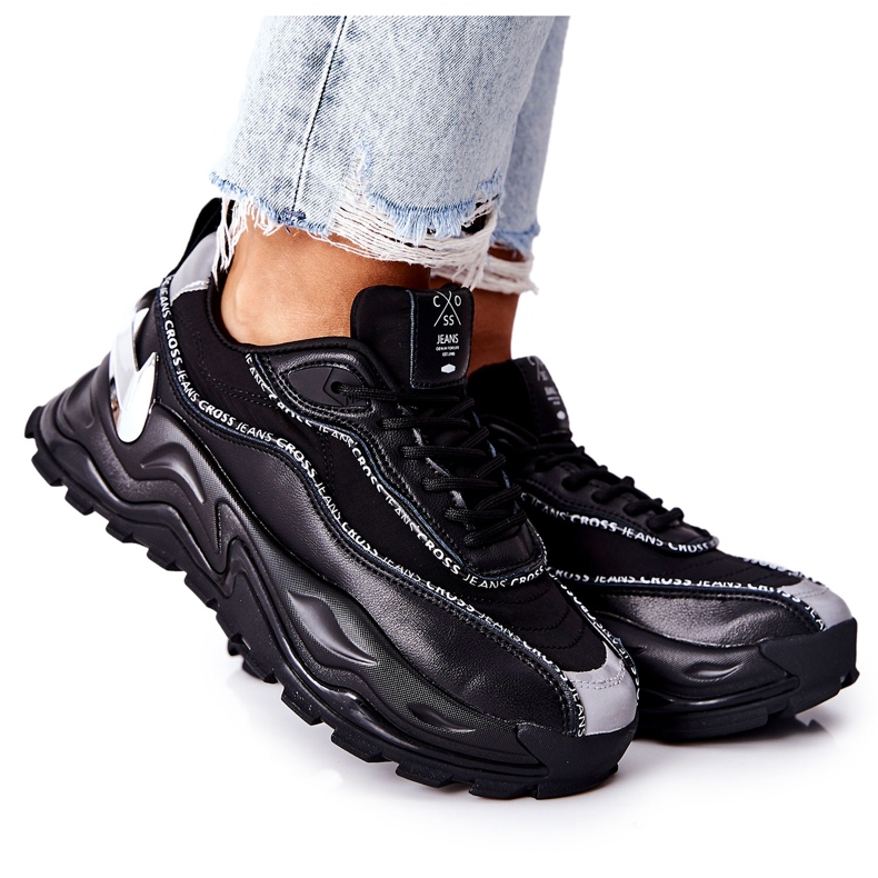 Women's sports shoes Cross Jeans II2R4018C Black