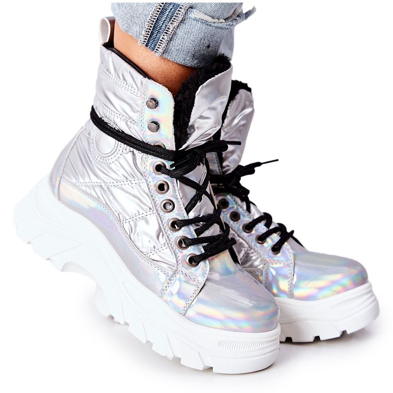 Vinceza Women's Silver Ismobe Trappers