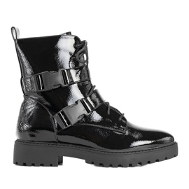Black patent women's boots from Ferland