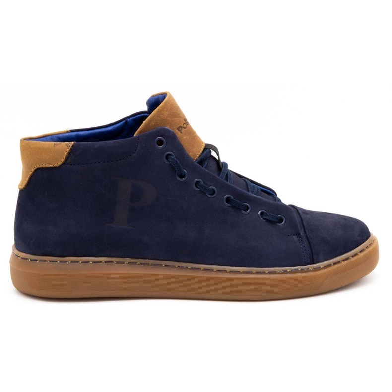Polbut Men's leather shoes 2110 navy blue Polbut Men's leather shoes 2110 navy blue