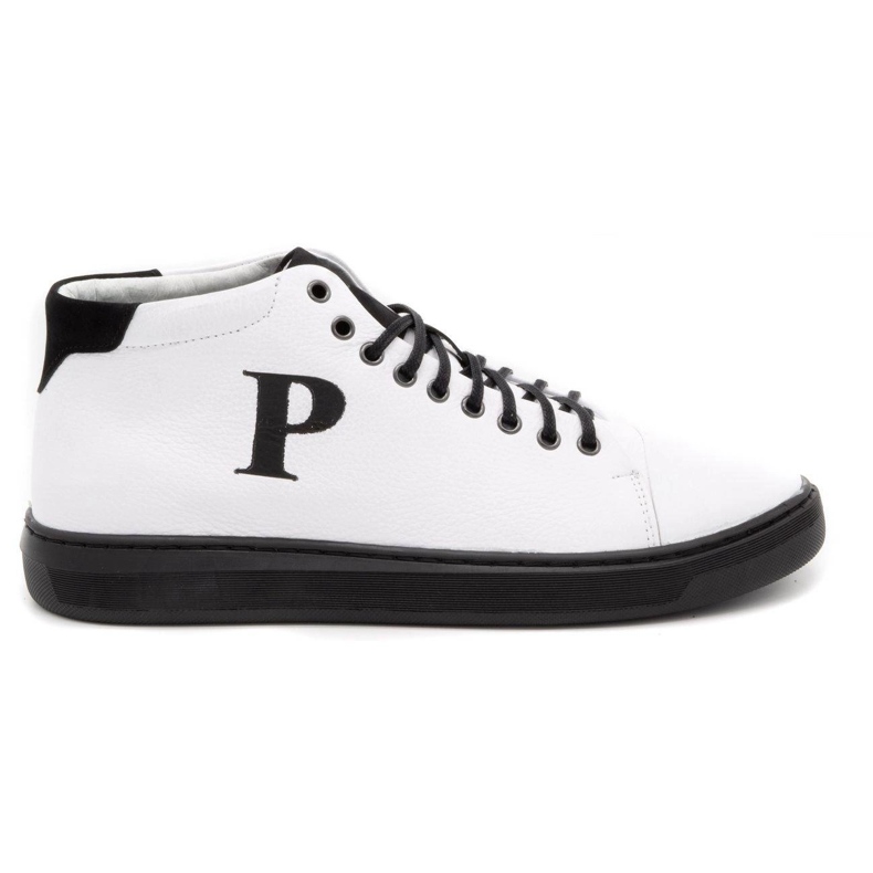Polbut Men's leather shoes 2110sw white