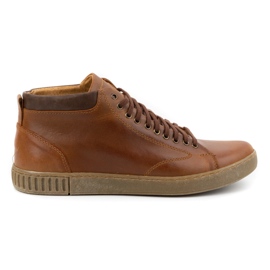Polbut Men's leather shoes 2108sw camel brown Polbut Men's leather shoes 2108sw camel brown