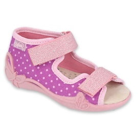 Befado children's shoes 342P038 purple pink
