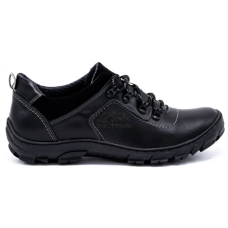 Olivier Men's trekking shoes 7109 black grain