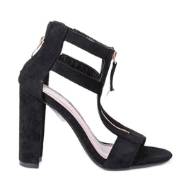 Black sandals on the Paige post Black sandals on the Paige post