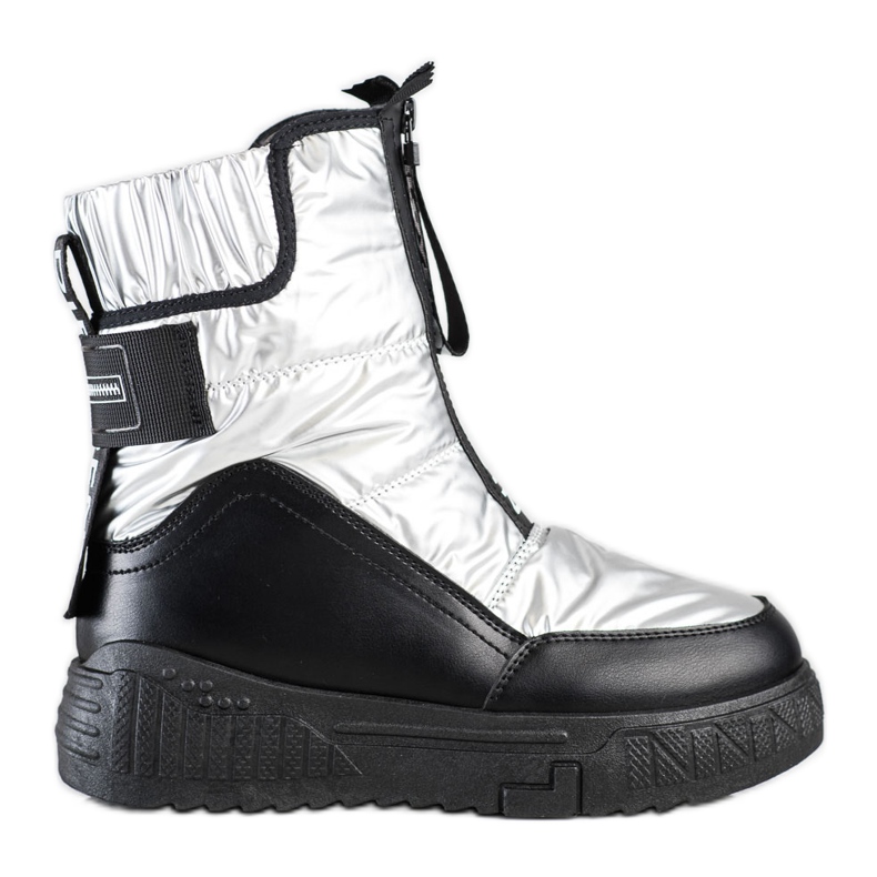 Seastar Snow Boots On The Slider black silver