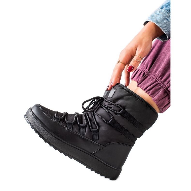 S. BARSKI Comfortable snow boots by S.BARSKI black