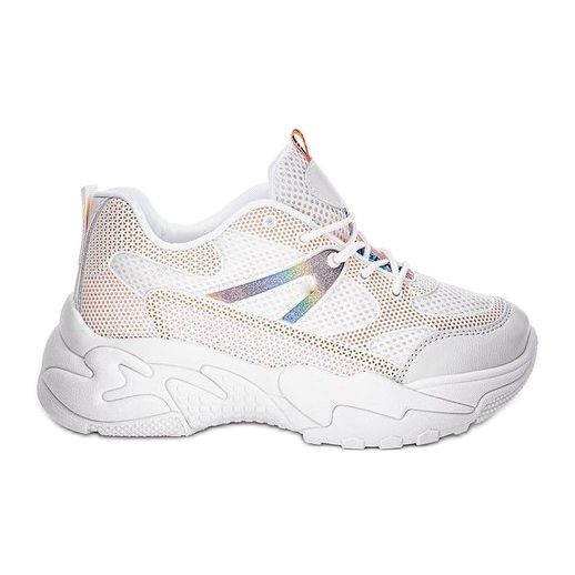 Beige sneakers with a thick Alice sole white Beige sneakers with a thick Alice sole white