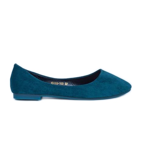 Sea ballerinas with almond toe Balers multicolored blue
