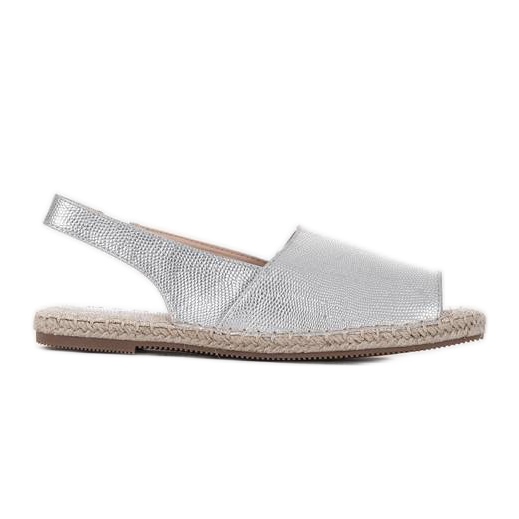 Dulce silver espadrilles sandals