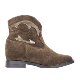 Green ankle boots Ana